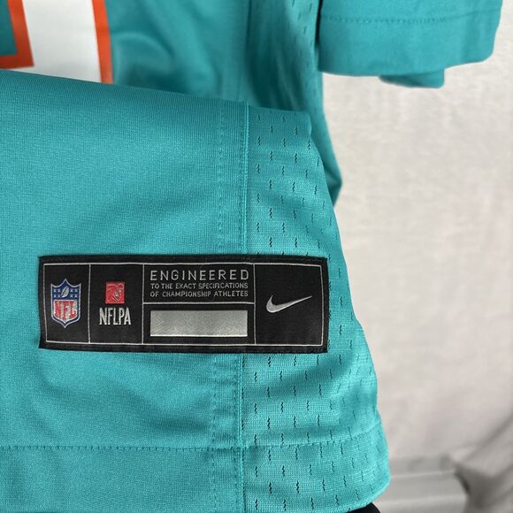 Nike Engineered Miami Dolphins Dan Marino #13 Jersey Aqua Teal Size Large NWT - Picture 2 of 7